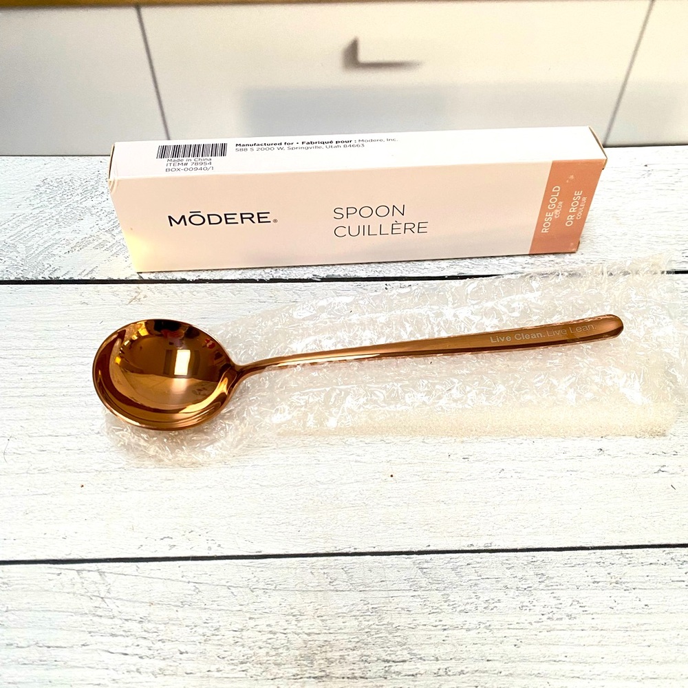 NIB Modere Spoon Limited Edition Rose Gold Item #78954
